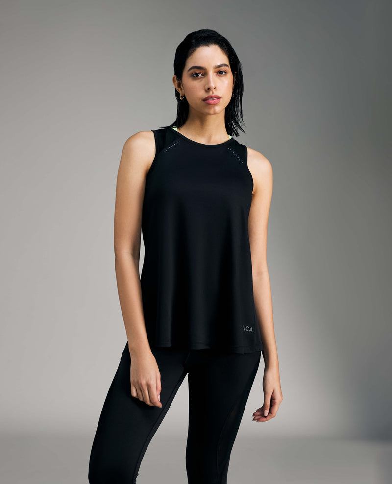 Feather Feel Tank Top Black