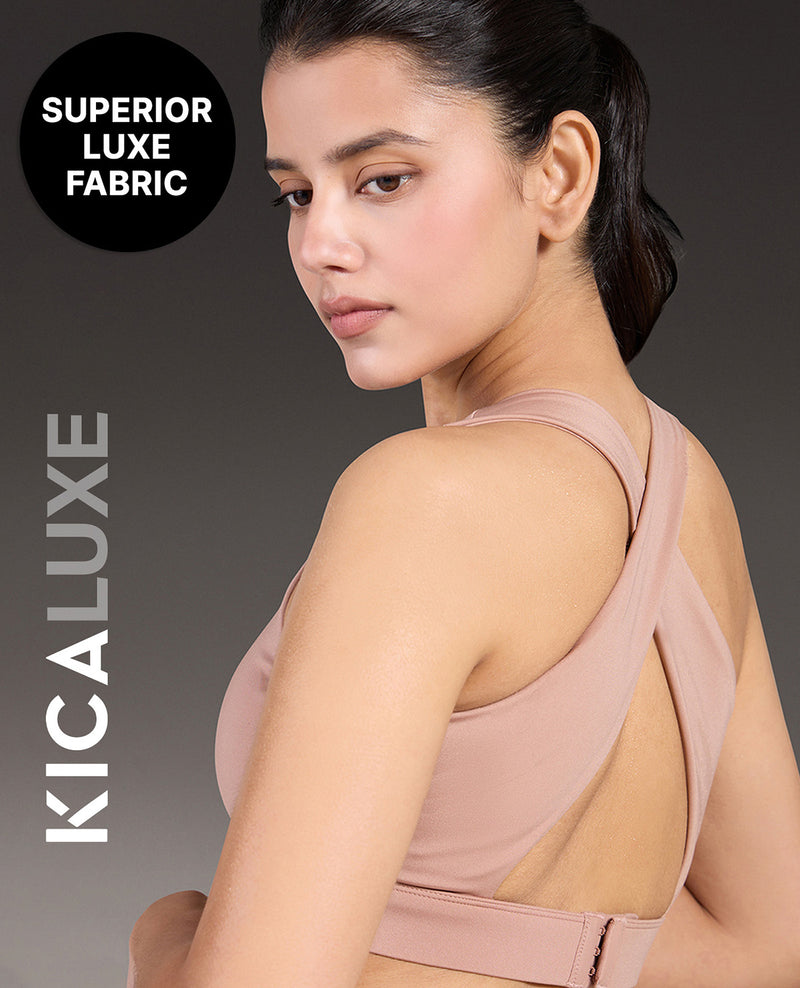 Luxe Crostini Full Coverage And High-Impact Sports Bra Nude