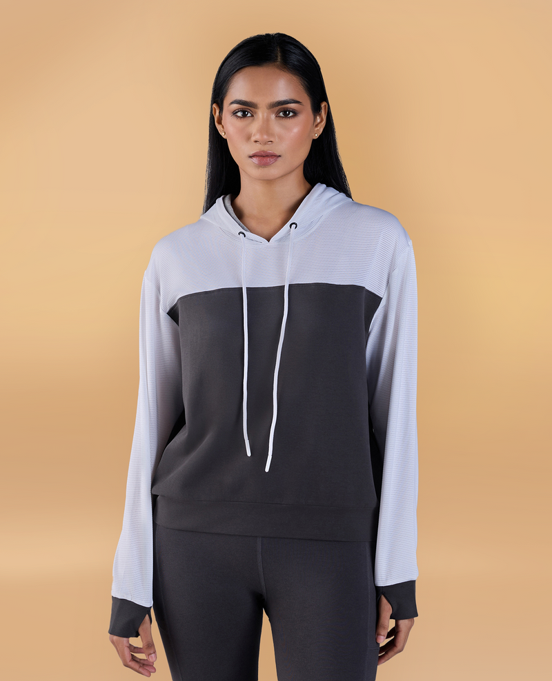 Full Sleeve Fashion Hoodie Grey