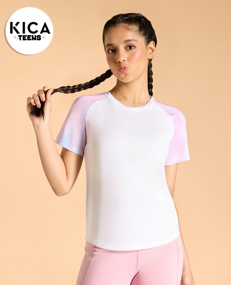 Kica Teens Sports Colourblock Cropped Tank Top-For Girls