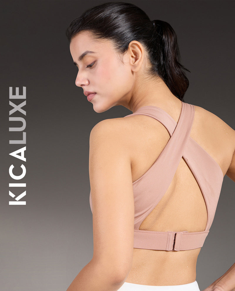 Luxe Crostini Full Coverage And High-Impact Sports Bra Nude