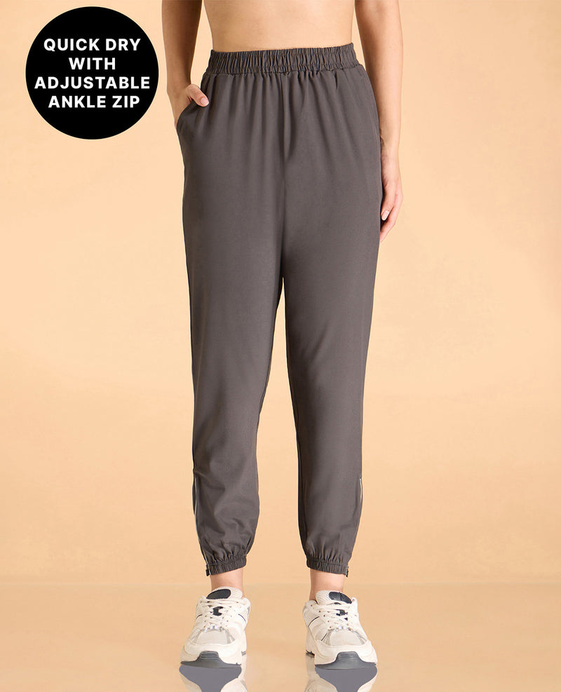 Kica High-Rise Training Track Pants Grey