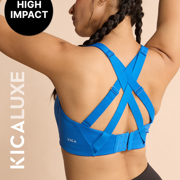 Kica Luxe Limitless High-Impact Sports Bra - Full Coverage Blue