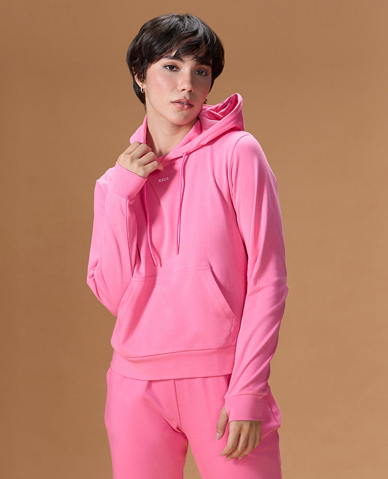 Extra Soft Cotton Hoodie Pink