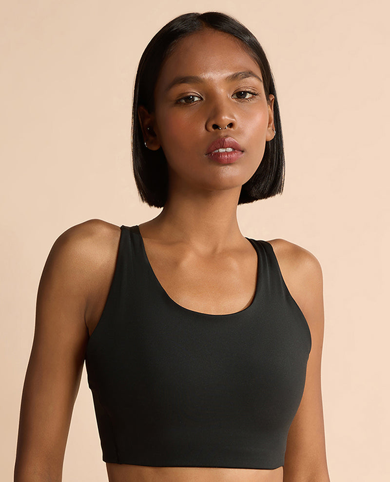 Luxe Limitless High-Impact Full Coverage Sports Bra Black