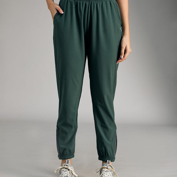 Women Everyday High-Rise Training Track Pants Olive