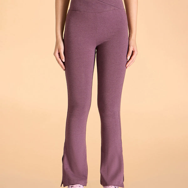 Criss-Cross Cotton Flare Pants