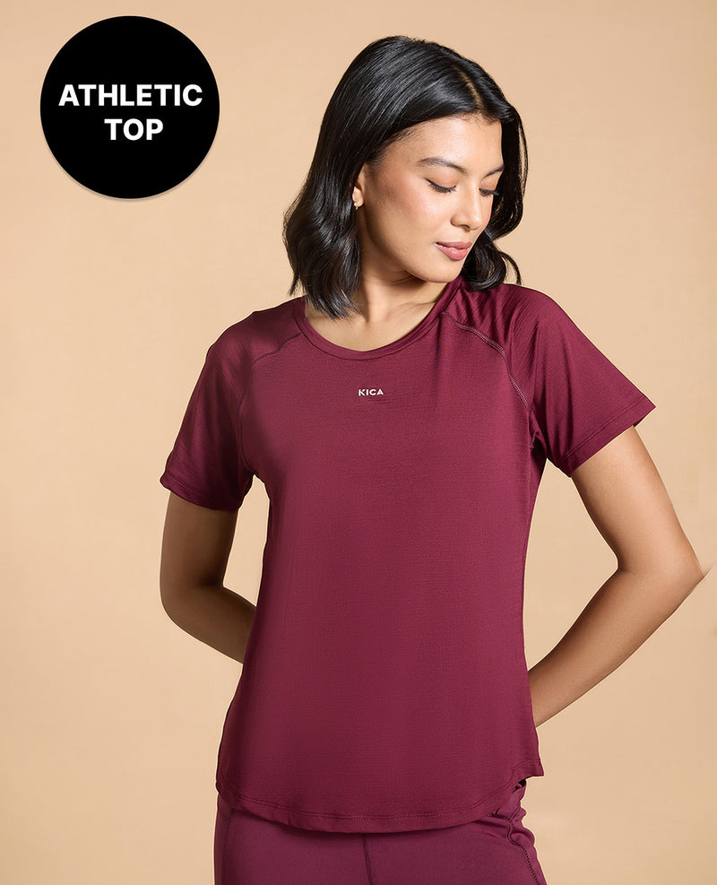 Regular Fit Basic Half Sleeves Top