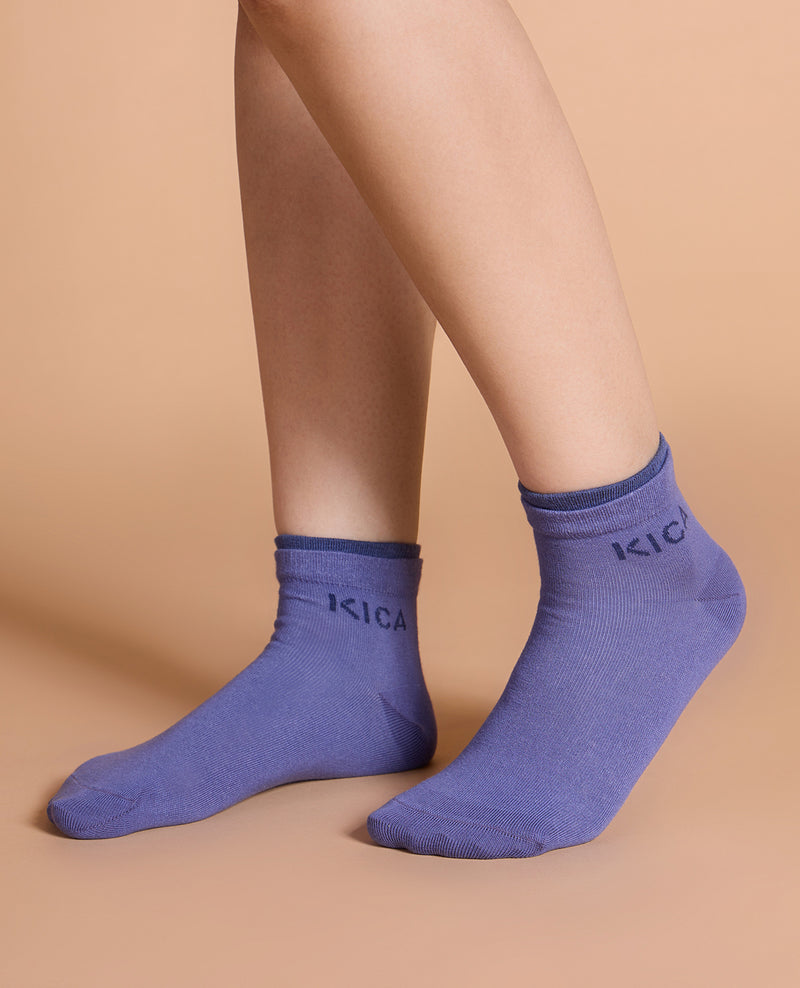 Dual Colored Soft Ankle Length Socks River