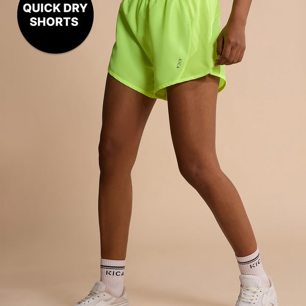 Quick-Dry Running Shorts Neon