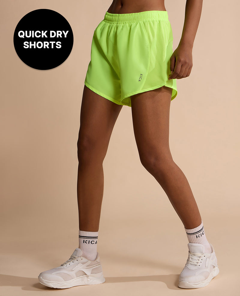 Quick-Dry Running Shorts Neon