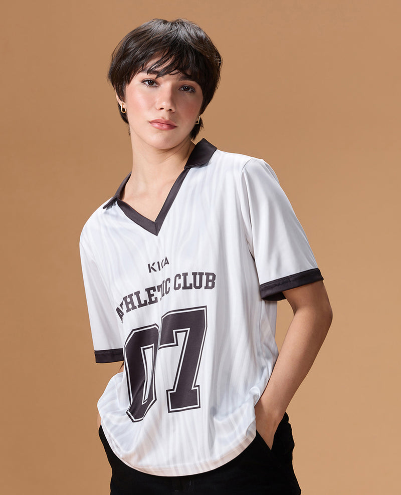 Quick-Dry Jersey For Sports & Gym White