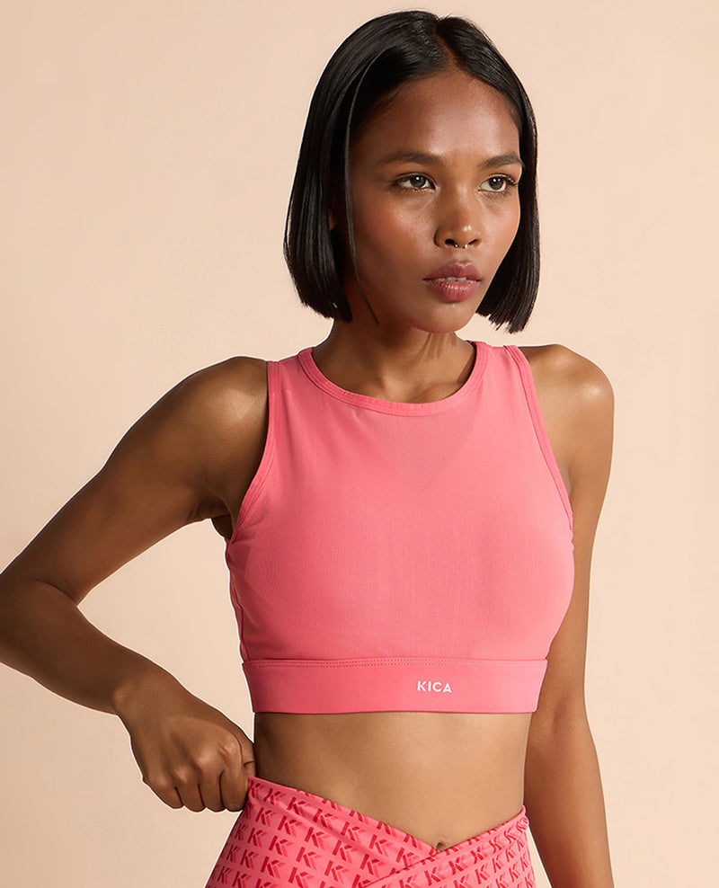 High Impact & Full Coverage Mesh Sports Bra