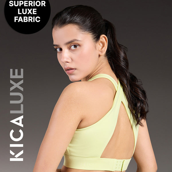 Luxe Crostini Full Coverage And High-Impact Sports Bra Neon