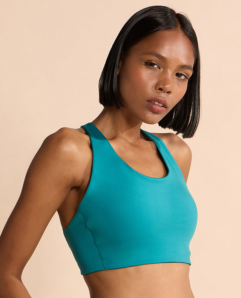 Luxe Limitless High-Impact Full Coverage Sports Bra Green