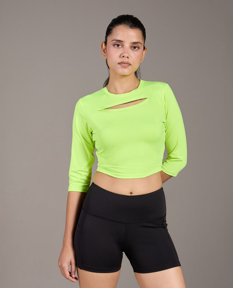 Gym Feather Feel Crop Top Neon