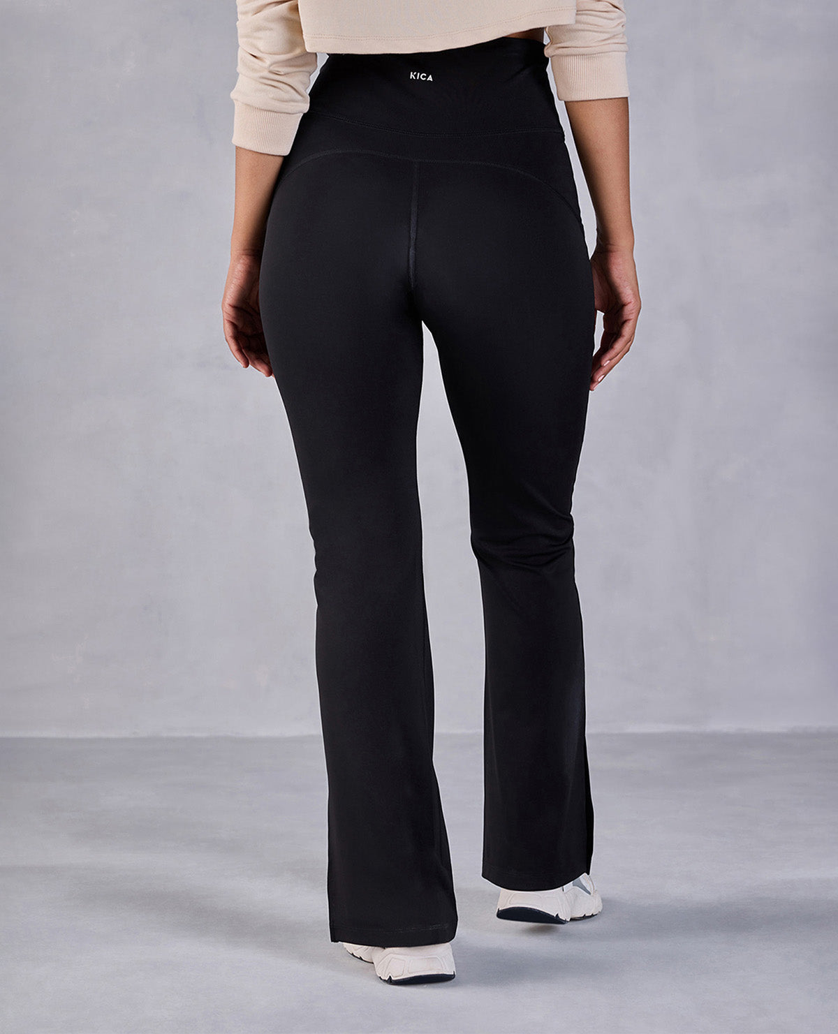 Kica Criss Cross Flare Pants in Sculpting Stretch KICASKN™ Fabric