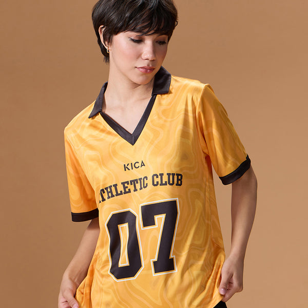 Quick-Dry Jersey For Sports & Gym Yellow