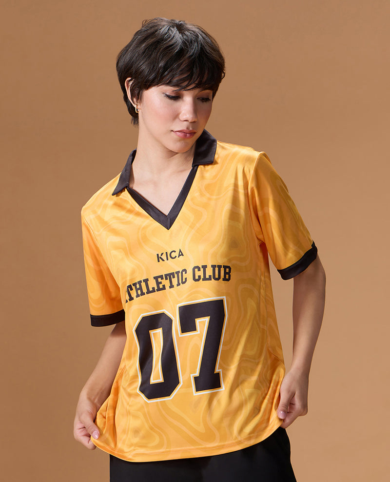 Quick-Dry Jersey For Sports & Gym Yellow