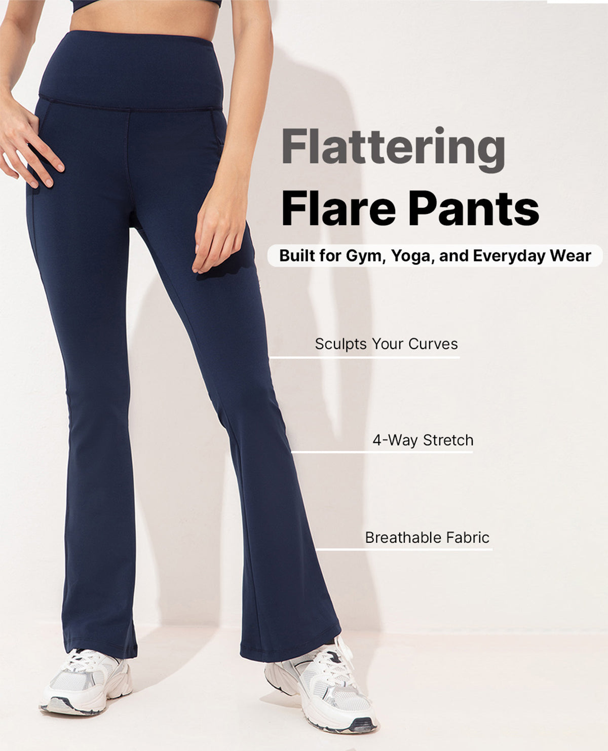 Women Stretchable Flared Pants