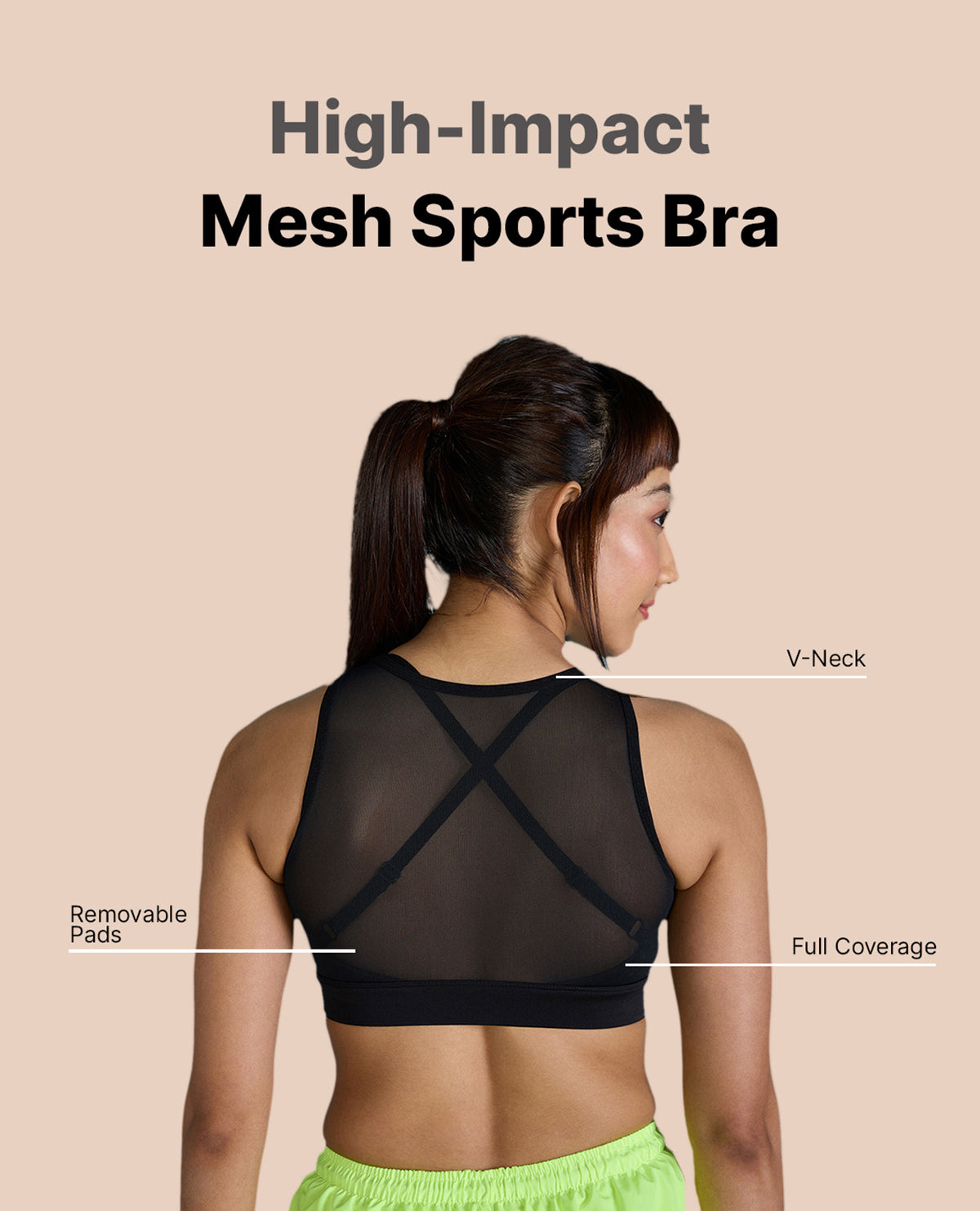 MESH BRA. Comfy Sport Bra. Hypoallergenic Sports Bra. Handmade in