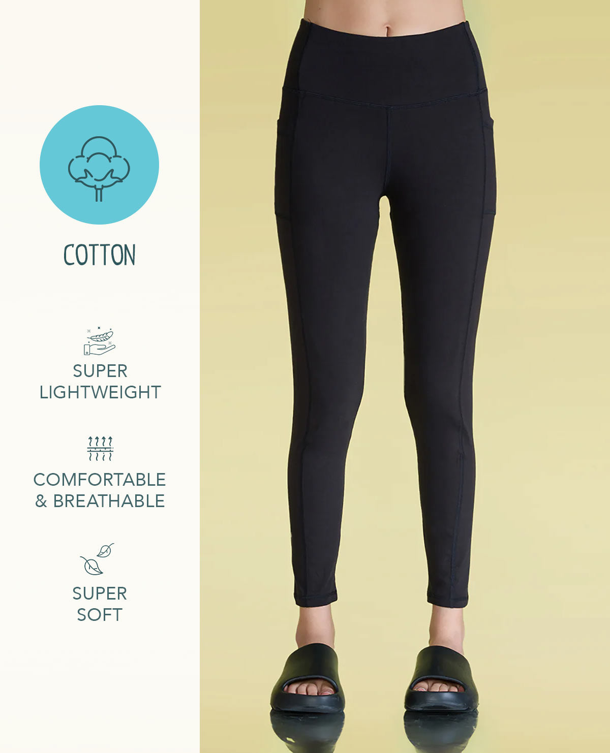 Cotton Side Pockets Leggings – Live Fabulously