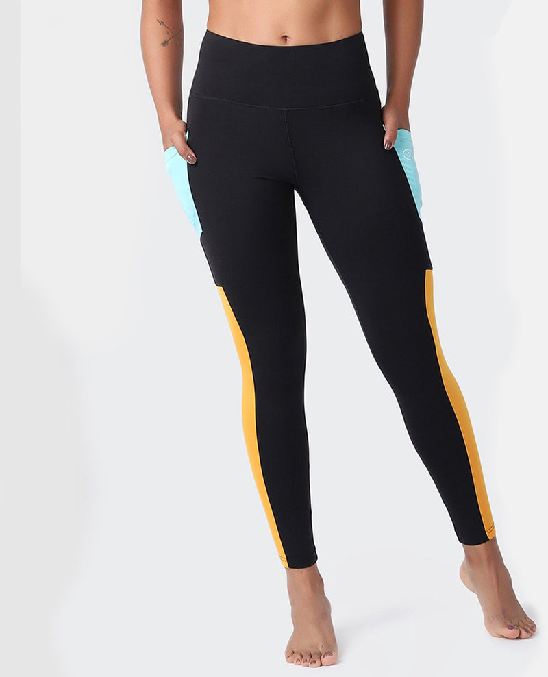 Vista Colourblock Leggings in SKN Fabric