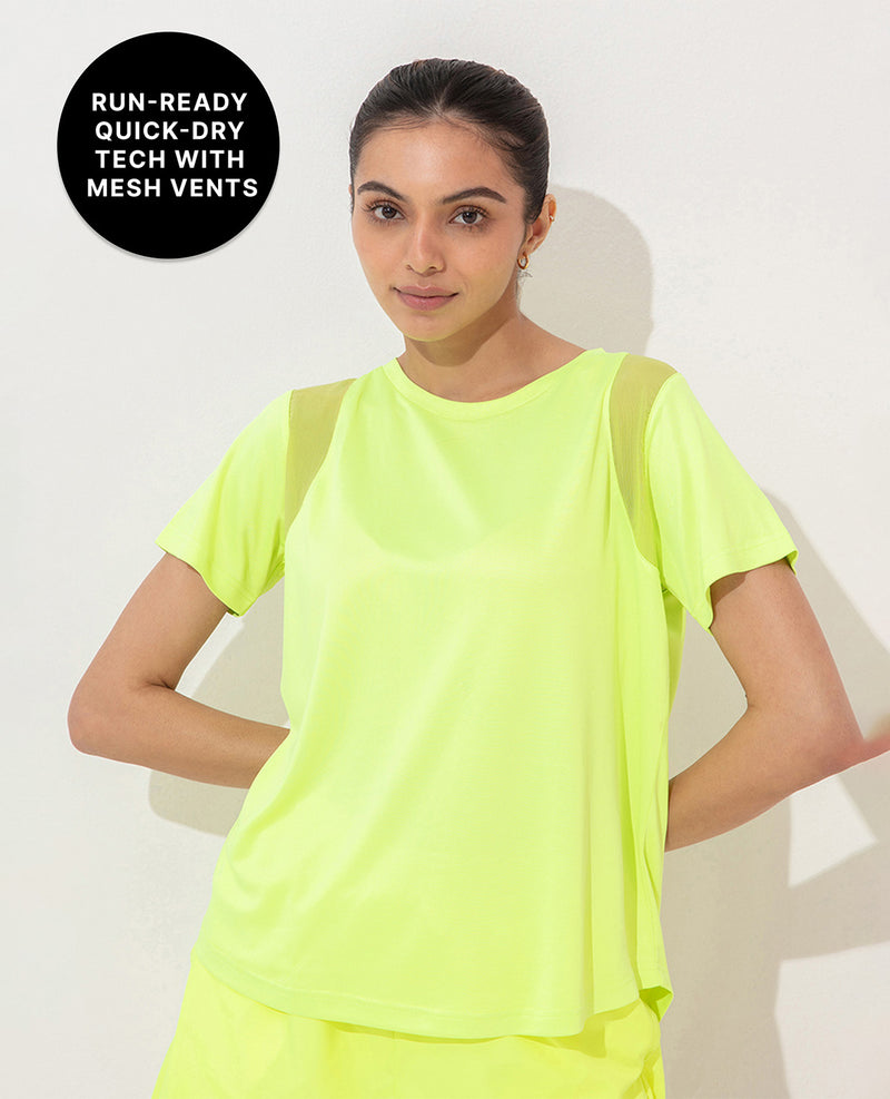 Regular Fit Running Top Neon