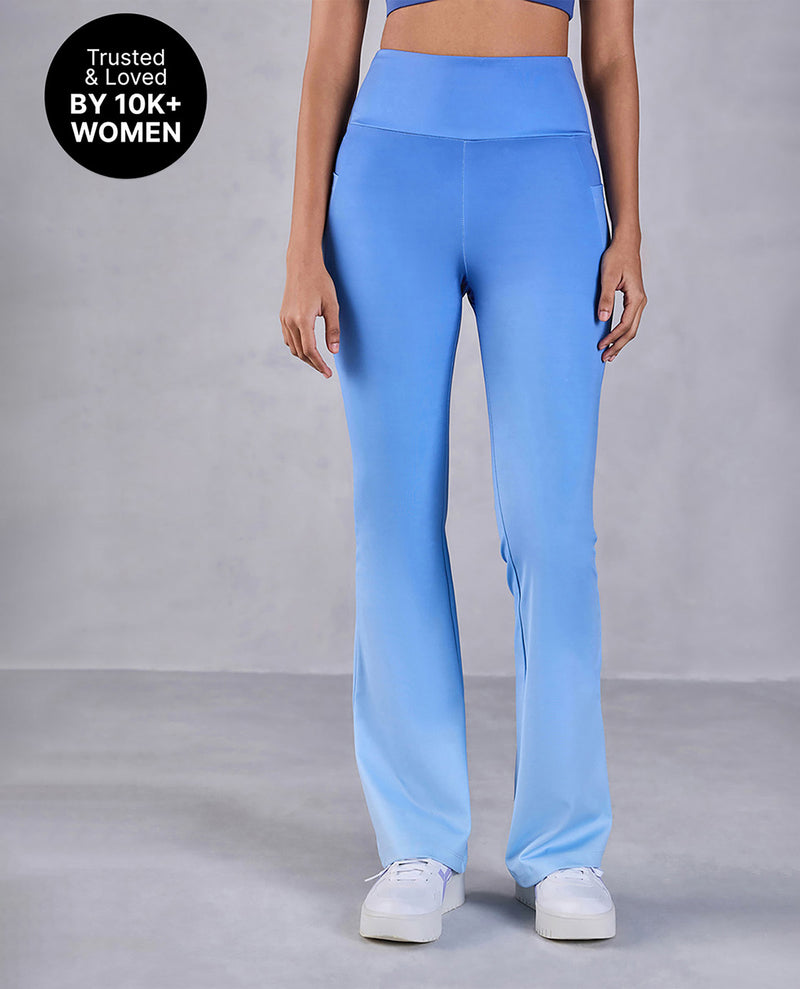 High-Rise Ombre Flare Pants in Second SKN