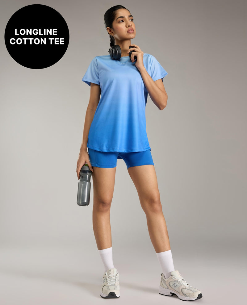Training Active Tunic Tshirt Ombre Blue