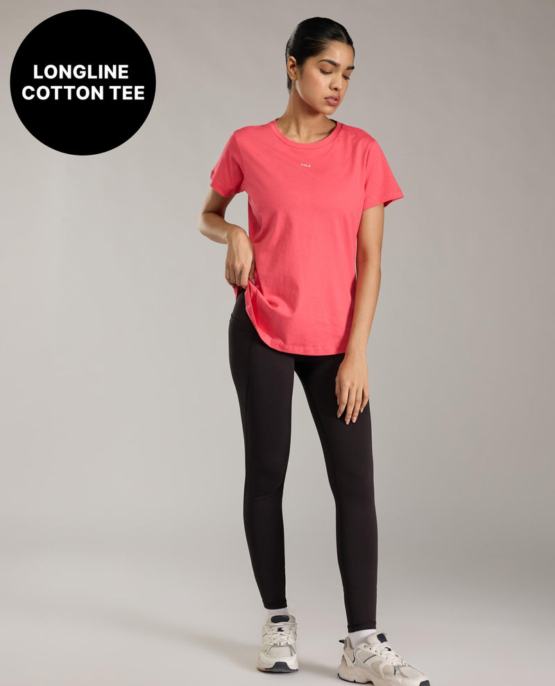 Kica Cotton Regular Fit Top With Flattering Hip Coverage Apple
