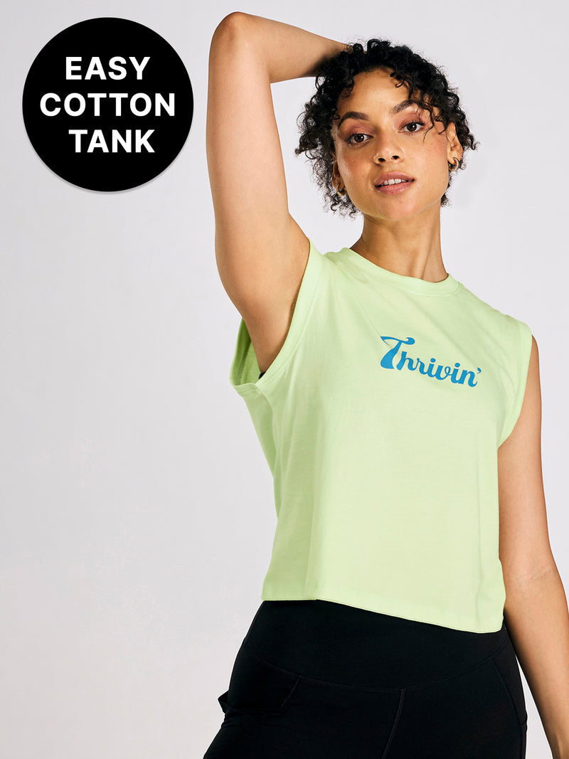 Kica Cotton Muscle Tank Top Neon