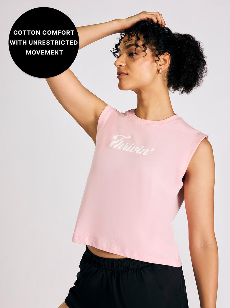 Kica Cotton Muscle Tank Top Pink