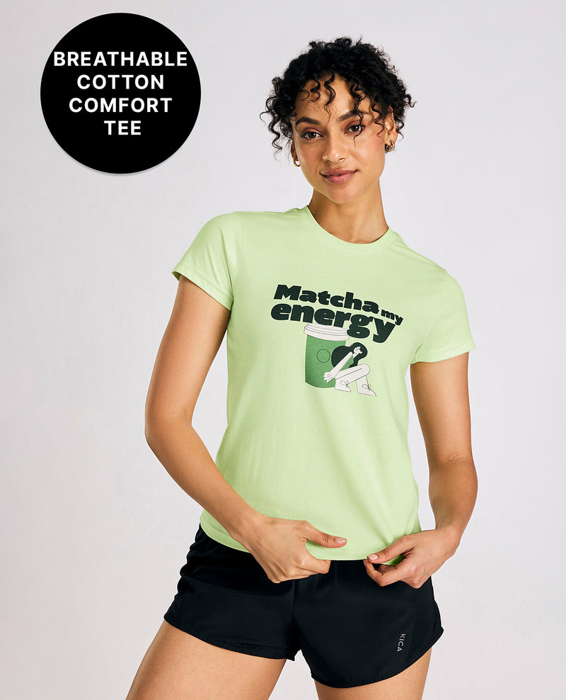 Cotton Everyday Essential Top Neon
