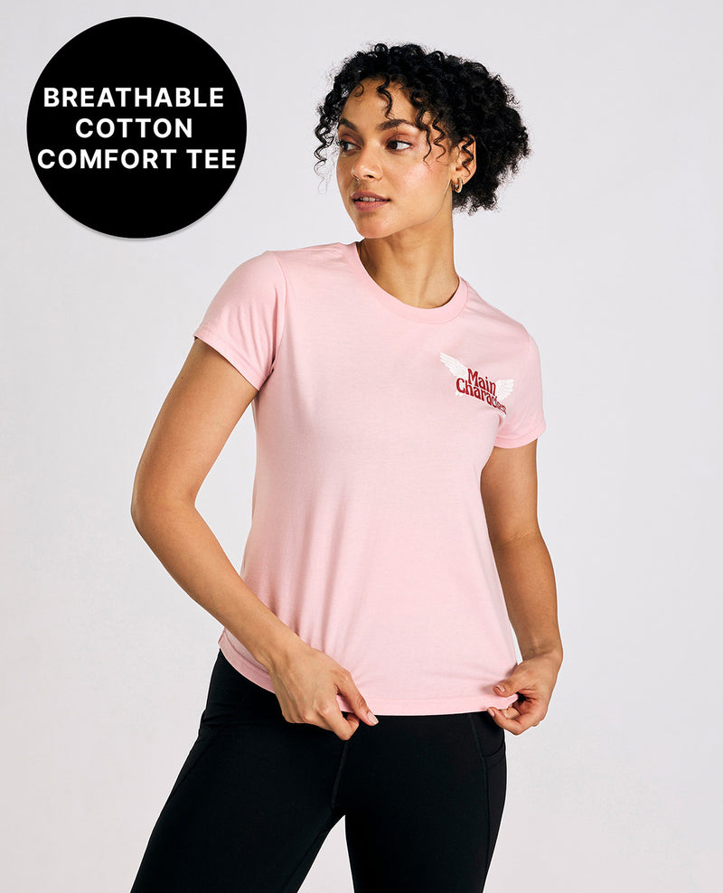 Cotton Everyday Essential Top Pink