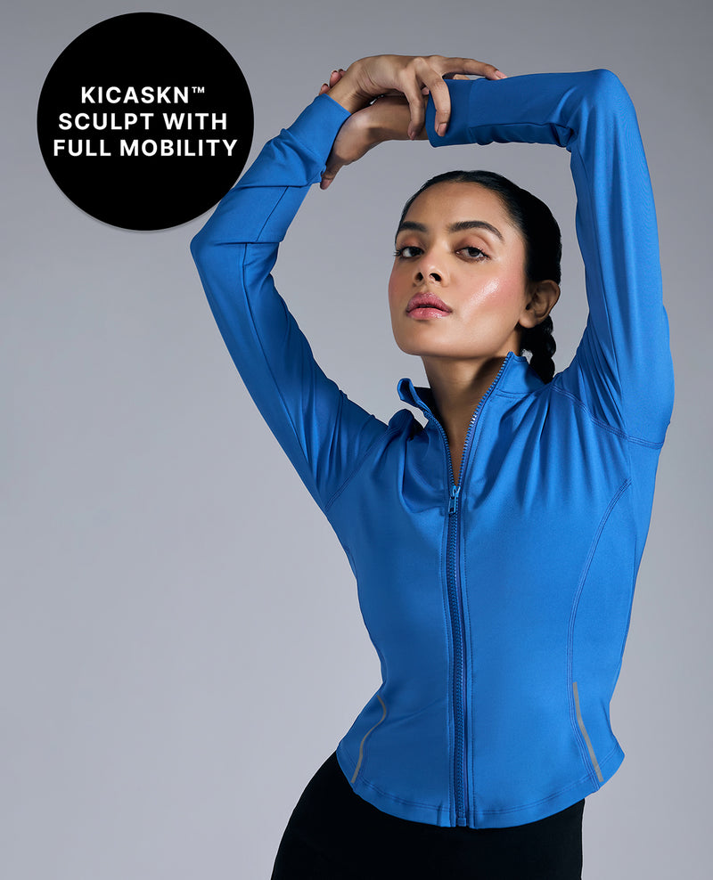 Cropped Training Jacket Blue