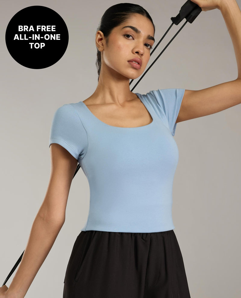 Kica Bra-Less Support Top KIC002 Blue