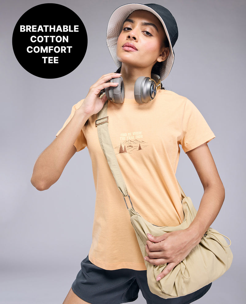 Regular Fit Everyday Cotton Top-KIC013 Orange