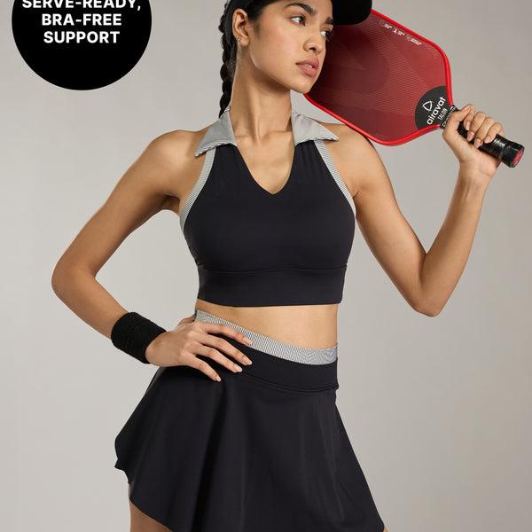 Kica Halter Neck Active Top KIC016 Black