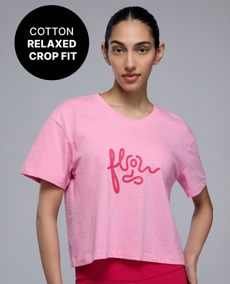 100% Cotton Breathable Crop Top KIC039 Pink