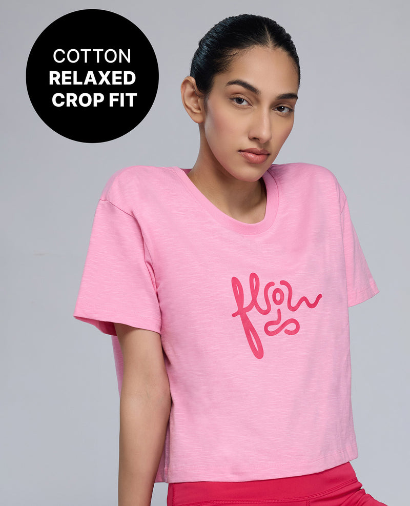 100% Cotton Breathable Crop Top KIC039 Pink