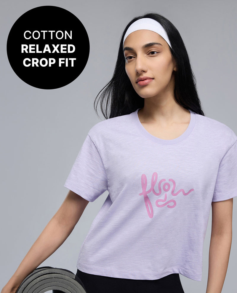100% Cotton Breathable Crop Top KIC039 Purple