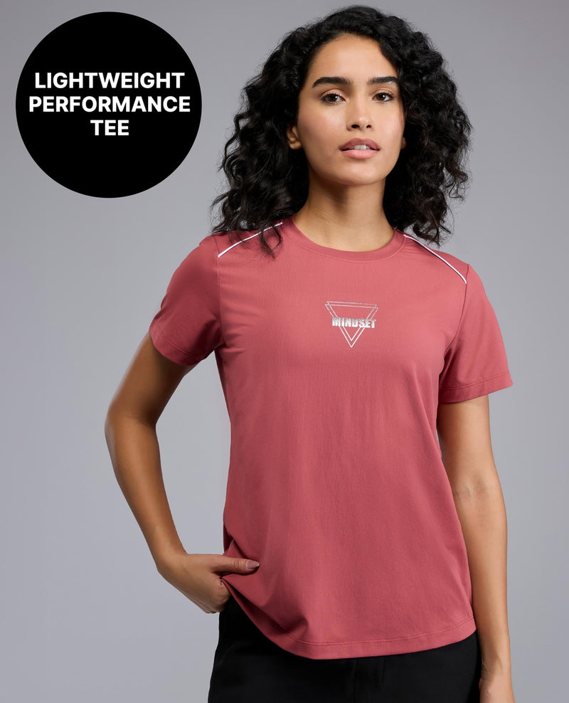 Lightweight Breathable Performance RunLite Tee KIC058 Mauve
