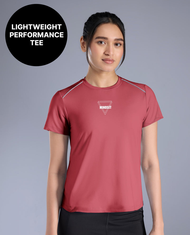 Lightweight Breathable Performance RunLite Tee KIC058 Mauve
