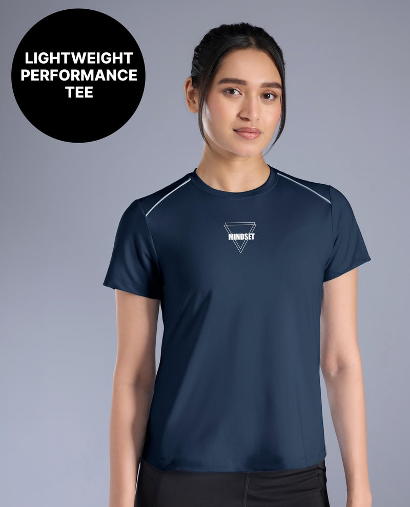 Lightweight Breathable Performance RunLite Tee KIC058 Navy