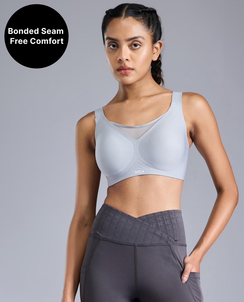 Kica High Impact PowerBond Sports Bra KIC109 Grey