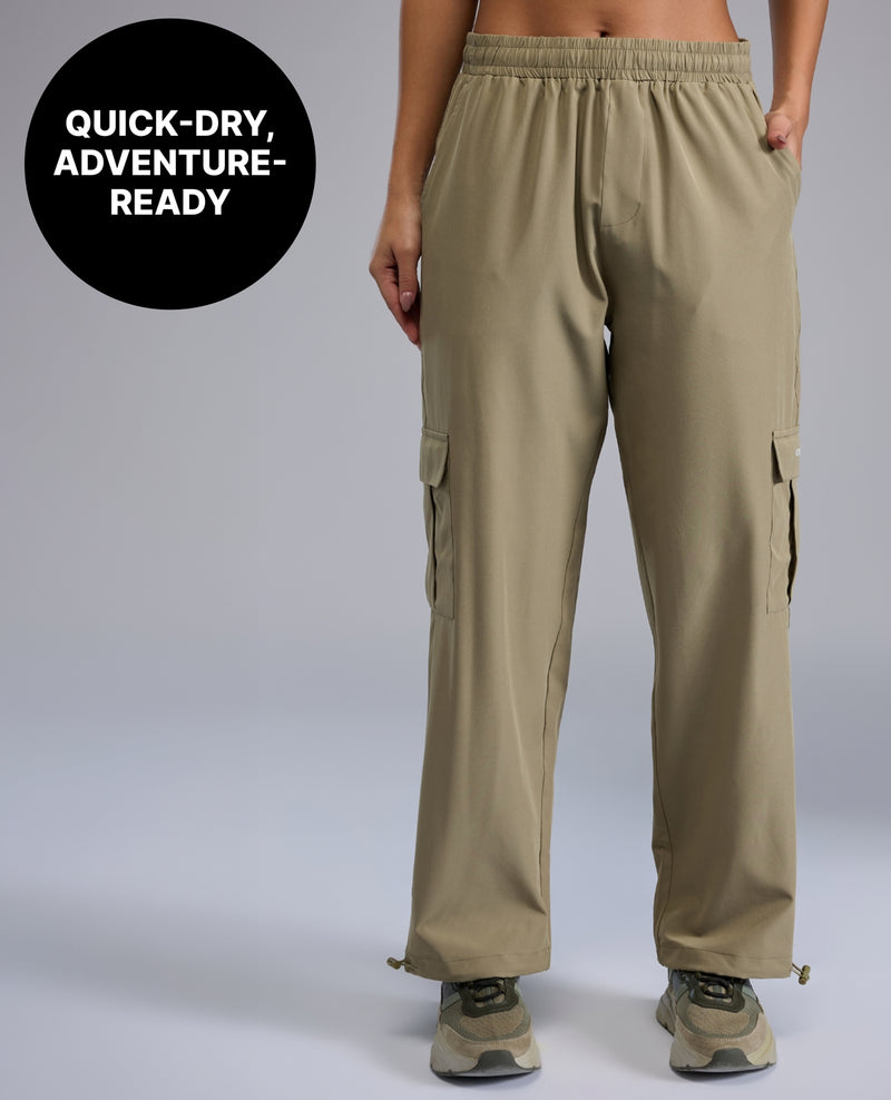 High Waist Cargo Pants KIC512 Olive