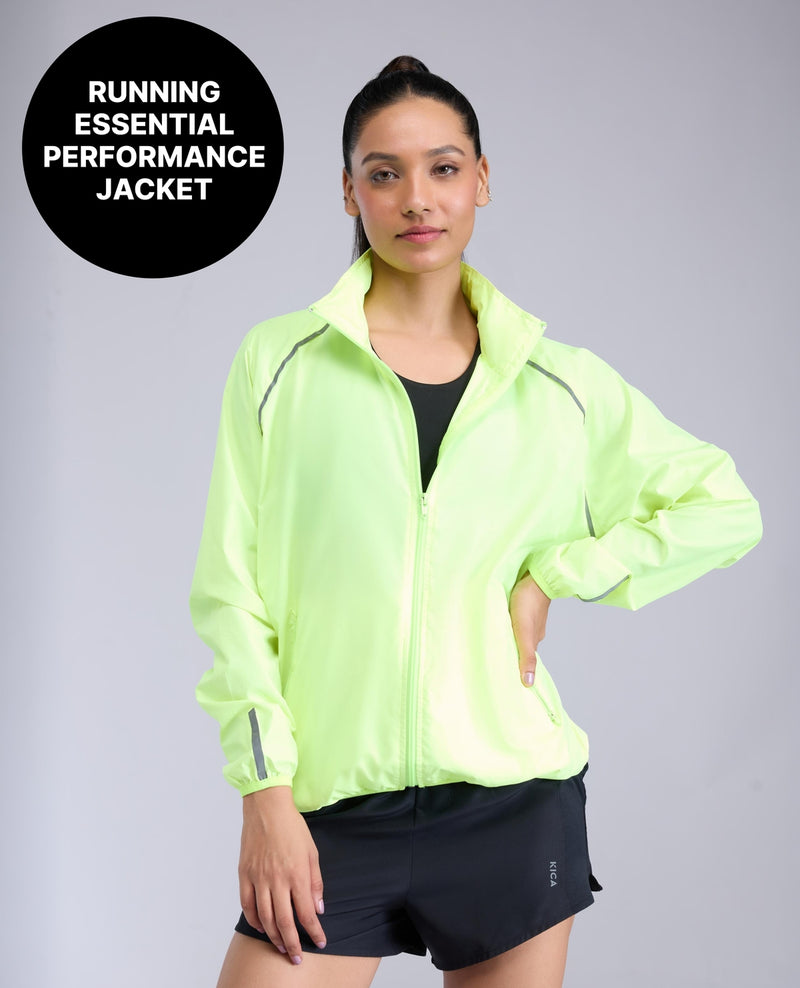 Lightweight Quick Dry Running Jacket KIC602 Neon