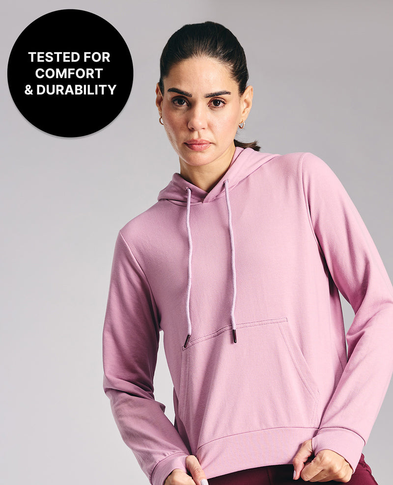 Kica KIC606 Lavender - Graphic Back Detail Hoodie