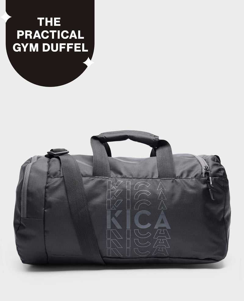 Kica Smartly Compartmentalised Duffle Bag Black KIC714